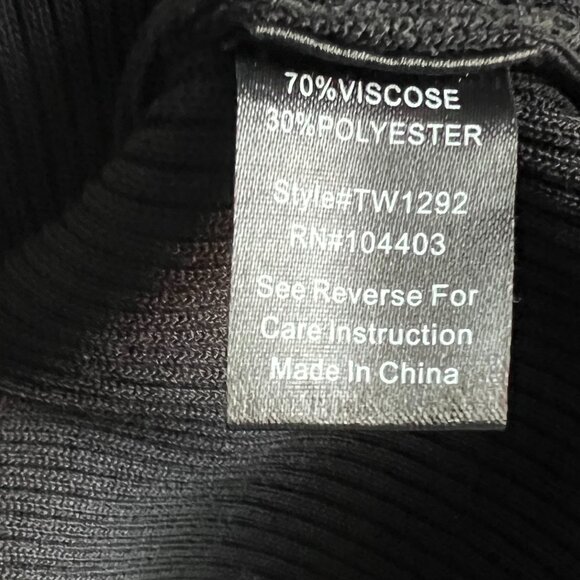 NWT | Black Ruffle Trim Mini Dress | Size Large - Picture 2 of 6